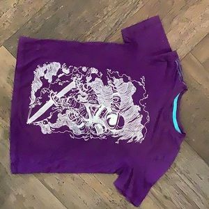 Vintage purple astronaut baby t shirt